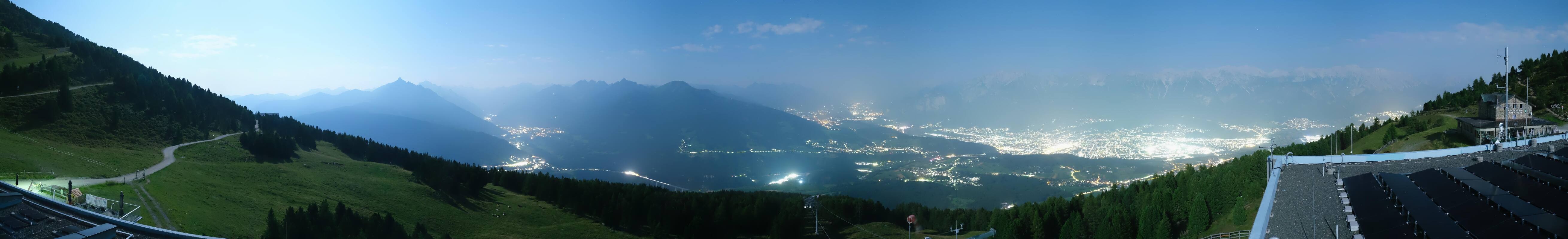 Archiv Foto Webcam Patscherkofel - Blick auf Innsbruck