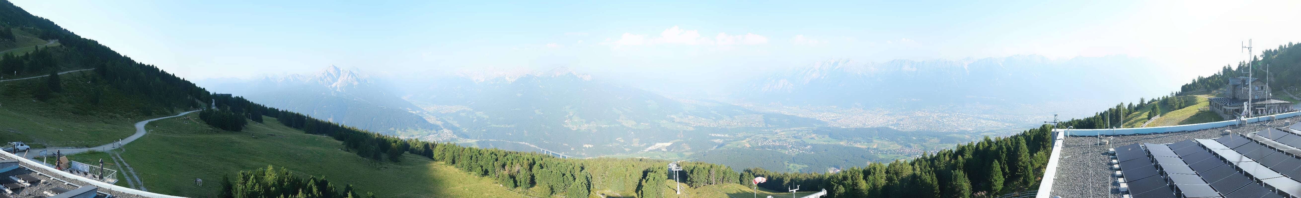 Archiv Foto Webcam Patscherkofel - Blick auf Innsbruck