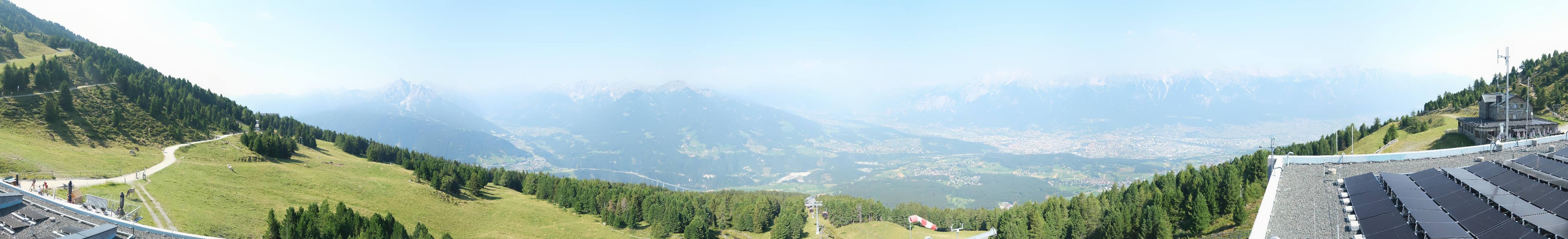 Archiv Foto Webcam Patscherkofel - Blick auf Innsbruck