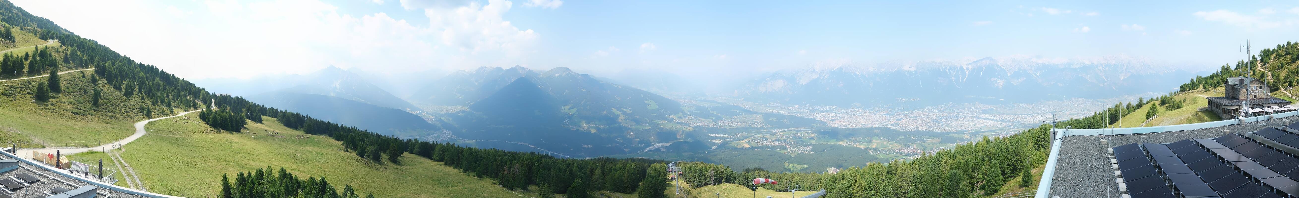 Archiv Foto Webcam Patscherkofel - Blick auf Innsbruck