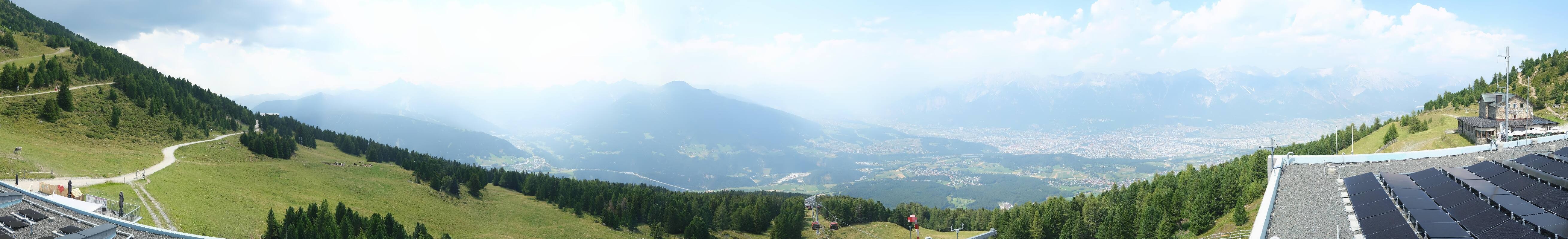 Archiv Foto Webcam Patscherkofel - Blick auf Innsbruck