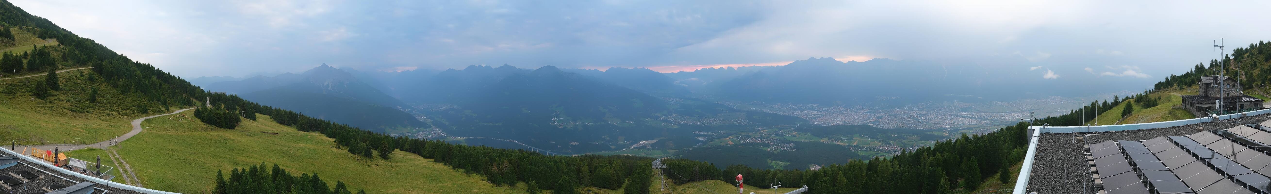 Archiv Foto Webcam Patscherkofel - Blick auf Innsbruck