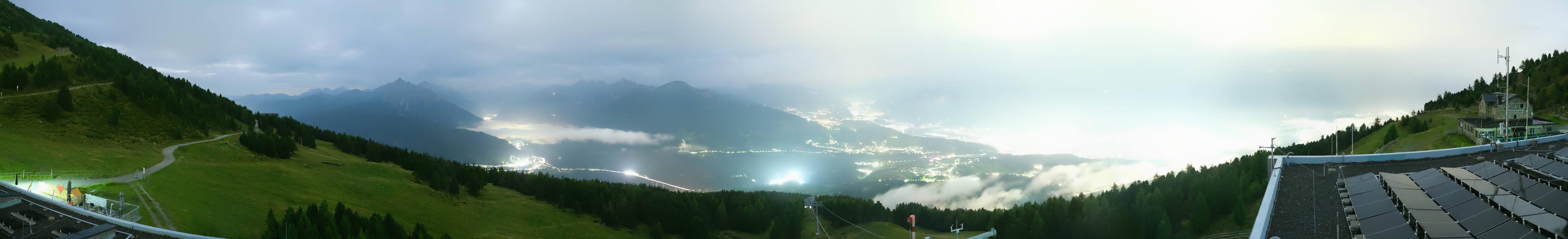 Archiv Foto Webcam Patscherkofel - Blick auf Innsbruck
