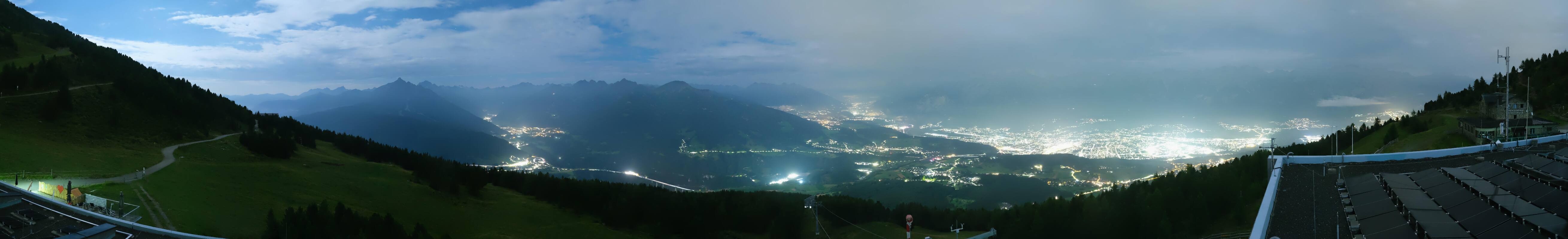Archiv Foto Webcam Patscherkofel - Blick auf Innsbruck