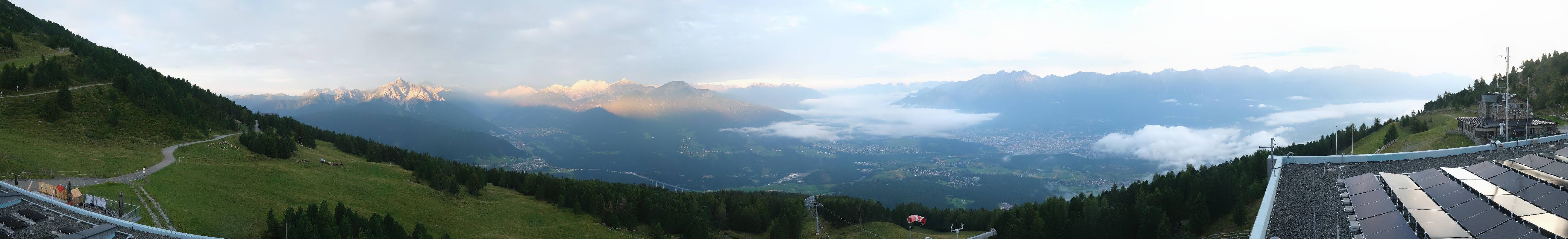 Archiv Foto Webcam Patscherkofel - Blick auf Innsbruck