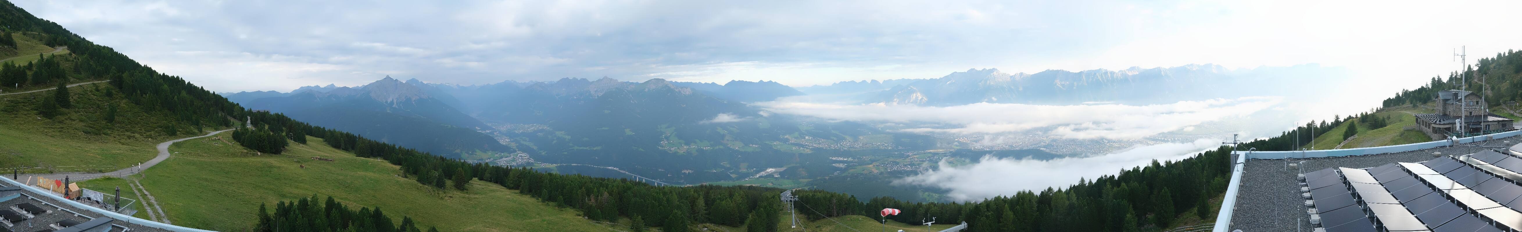 Archiv Foto Webcam Patscherkofel - Blick auf Innsbruck