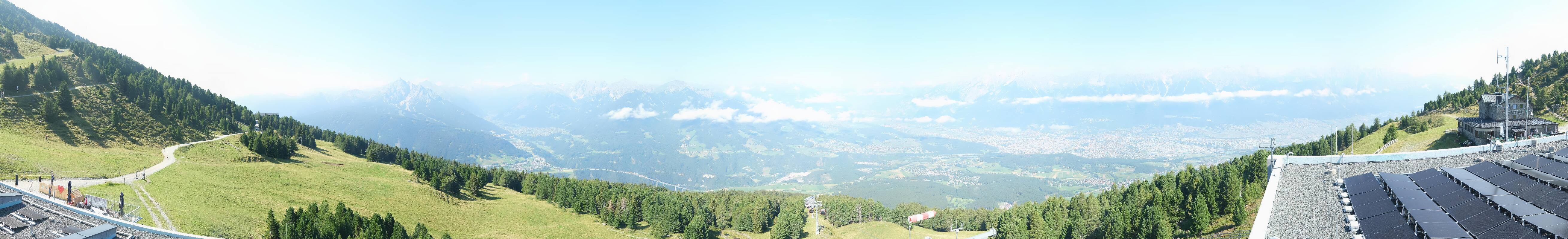 Archiv Foto Webcam Patscherkofel - Blick auf Innsbruck