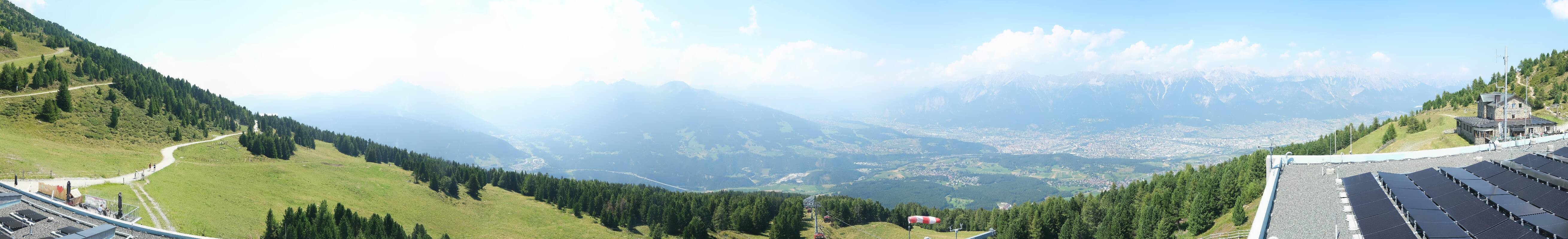 Archiv Foto Webcam Patscherkofel - Blick auf Innsbruck