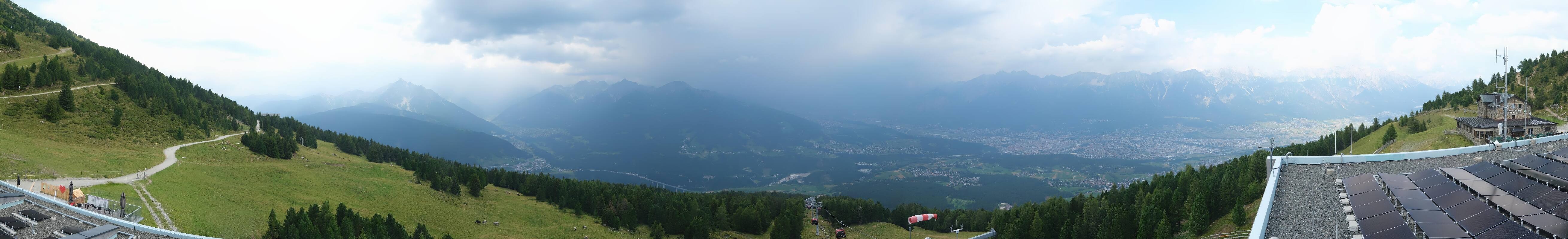 Archiv Foto Webcam Patscherkofel - Blick auf Innsbruck
