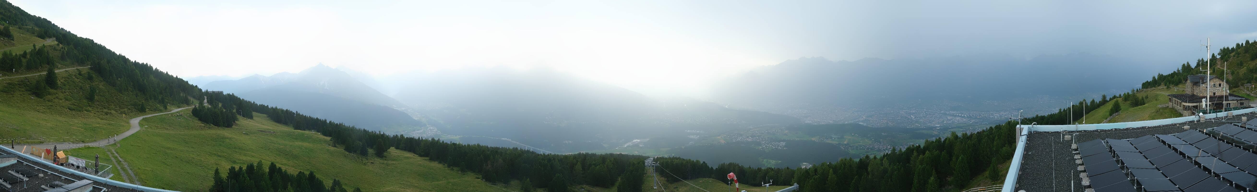 Archiv Foto Webcam Patscherkofel - Blick auf Innsbruck