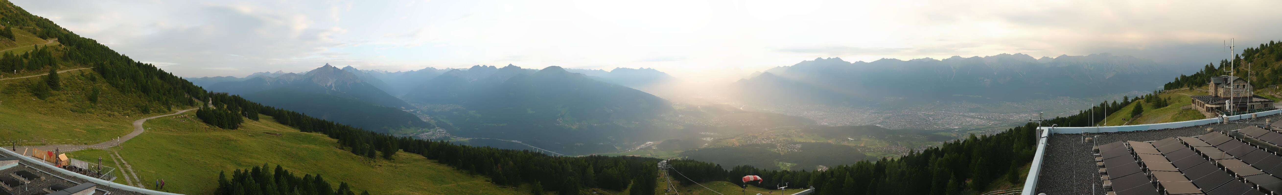 Archiv Foto Webcam Patscherkofel - Blick auf Innsbruck