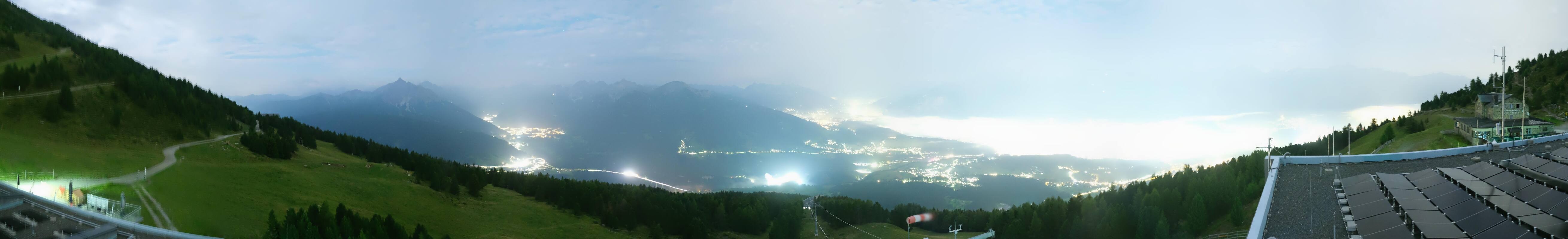 Archiv Foto Webcam Patscherkofel - Blick auf Innsbruck