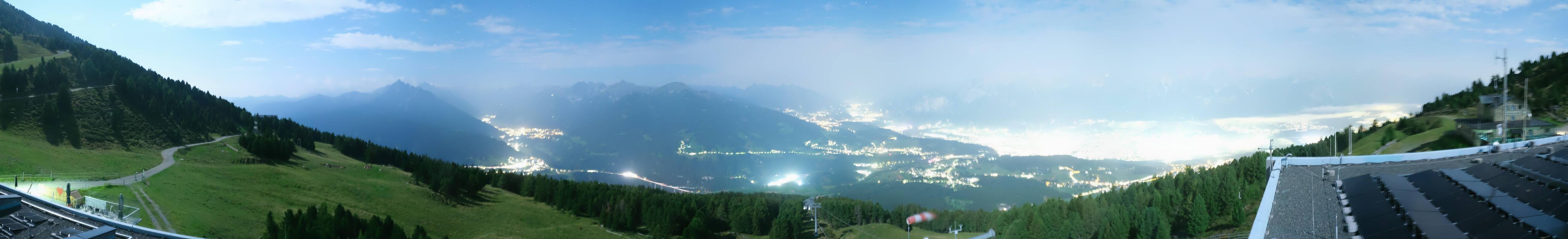 Archiv Foto Webcam Patscherkofel - Blick auf Innsbruck