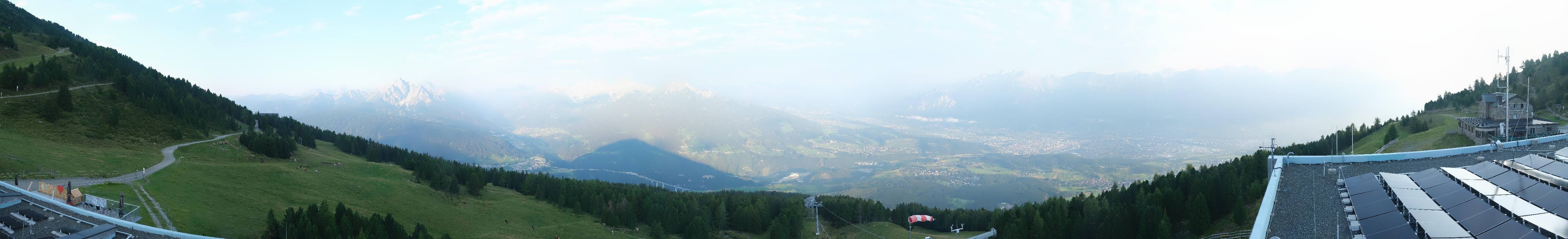 Archiv Foto Webcam Patscherkofel - Blick auf Innsbruck