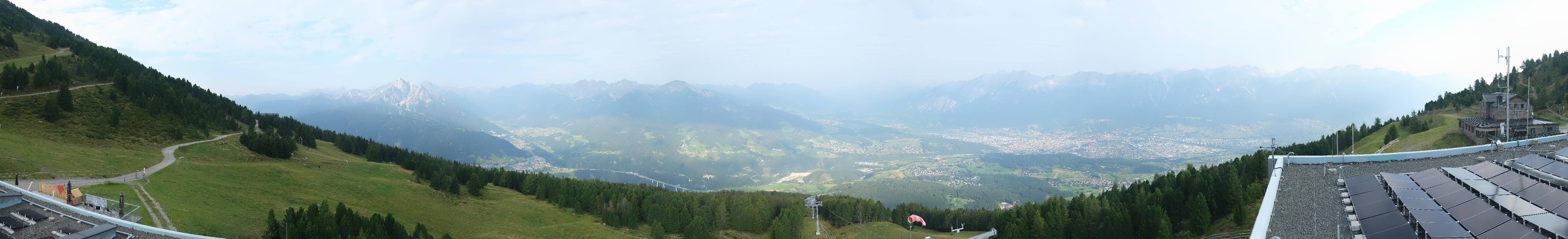 Archiv Foto Webcam Patscherkofel - Blick auf Innsbruck