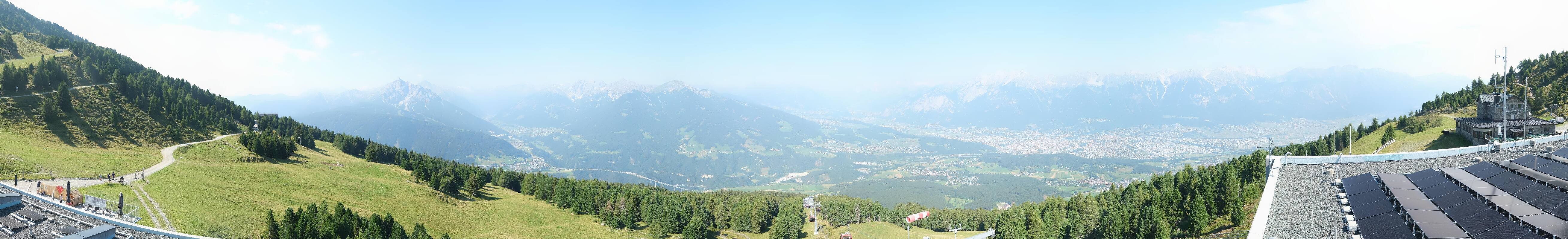 Archiv Foto Webcam Patscherkofel - Blick auf Innsbruck