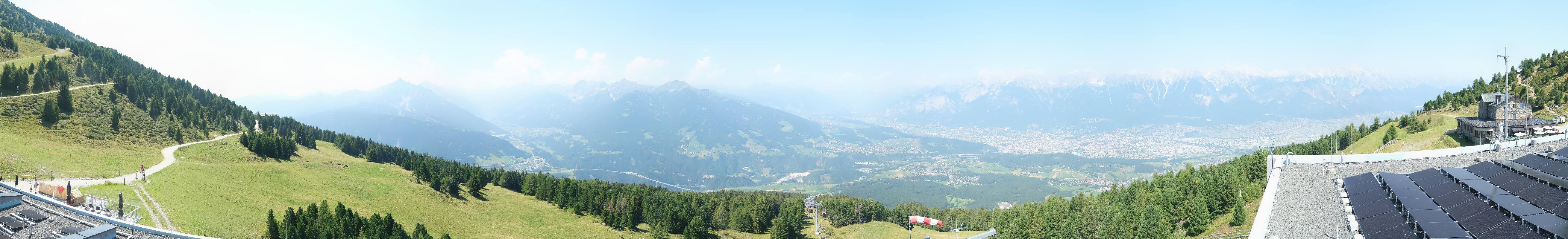 Archiv Foto Webcam Patscherkofel - Blick auf Innsbruck