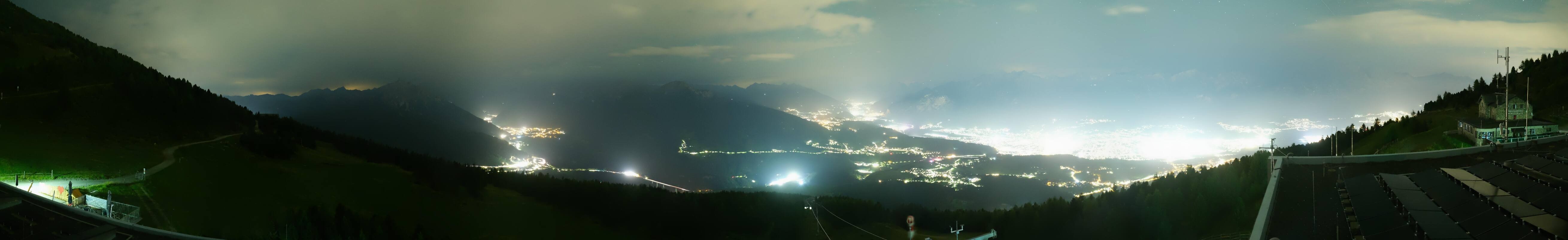 Archiv Foto Webcam Patscherkofel - Blick auf Innsbruck