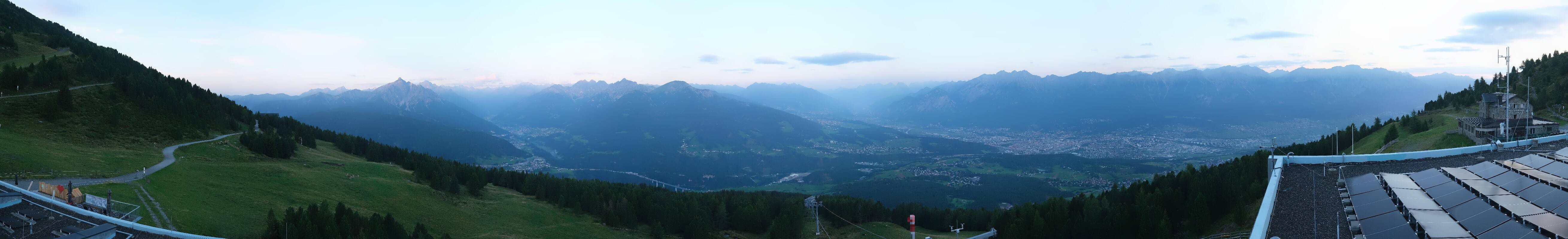 Archiv Foto Webcam Patscherkofel - Blick auf Innsbruck