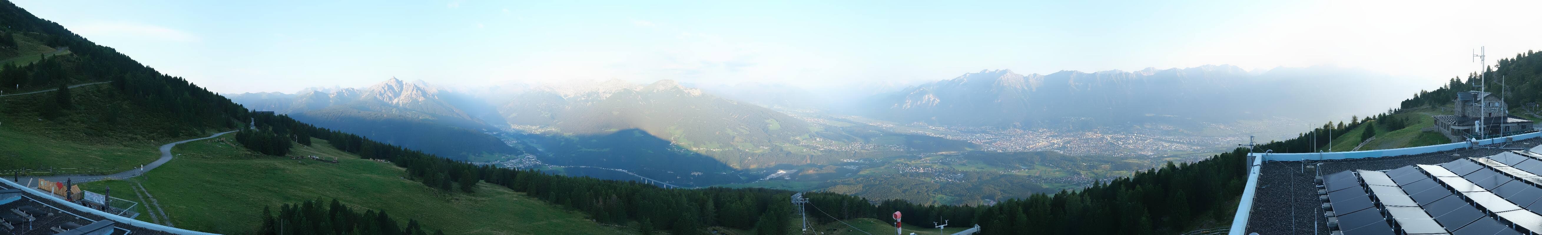 Archiv Foto Webcam Patscherkofel - Blick auf Innsbruck