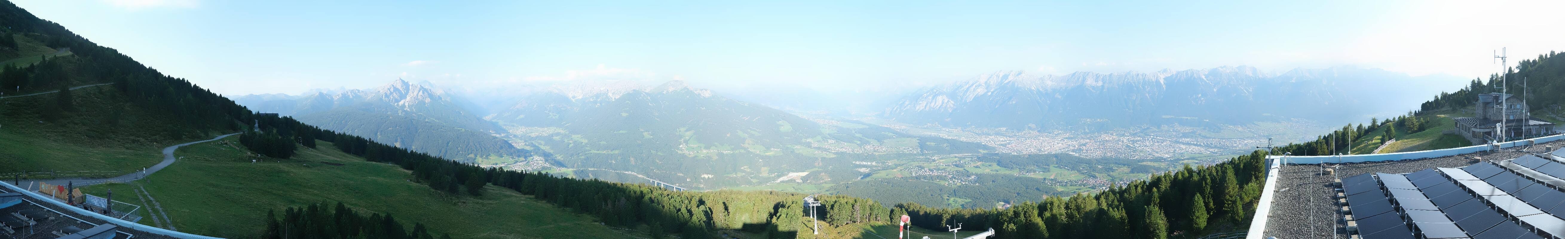 Archiv Foto Webcam Patscherkofel - Blick auf Innsbruck