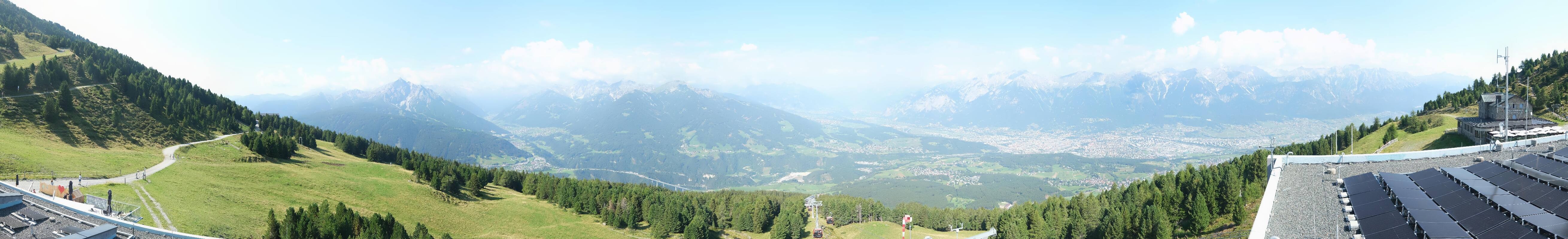 Archiv Foto Webcam Patscherkofel - Blick auf Innsbruck
