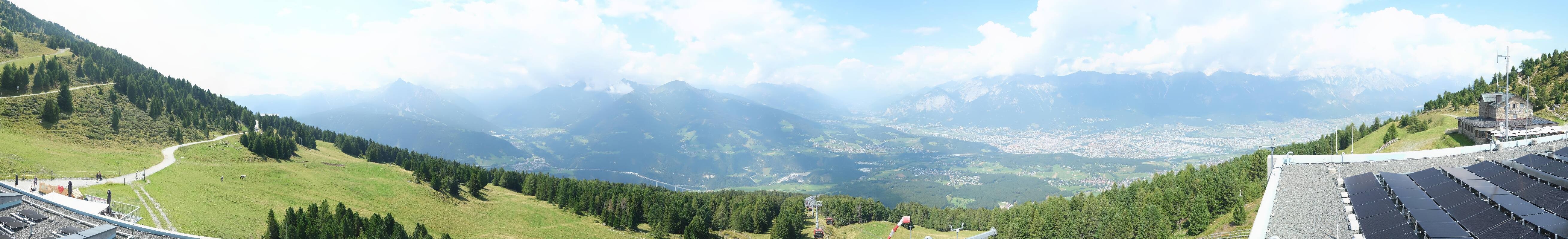 Archiv Foto Webcam Patscherkofel - Blick auf Innsbruck