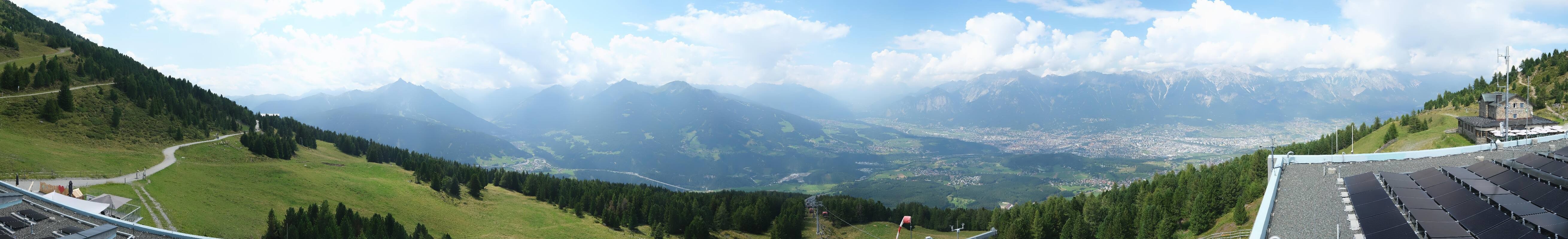 Archiv Foto Webcam Patscherkofel - Blick auf Innsbruck
