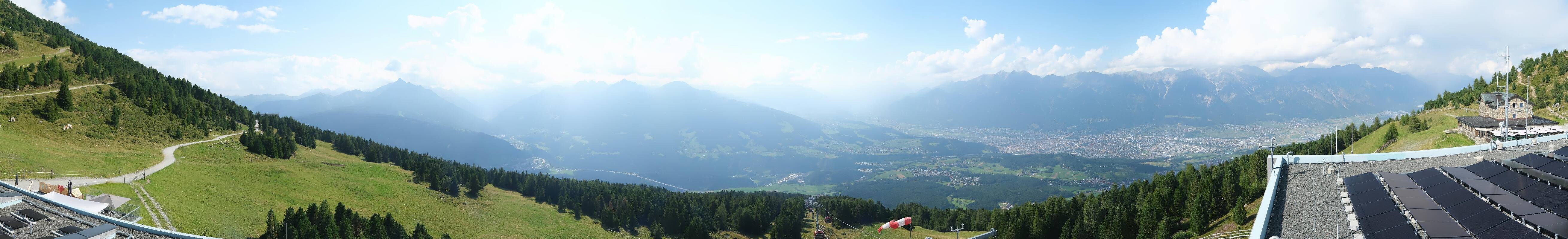 Archiv Foto Webcam Patscherkofel - Blick auf Innsbruck