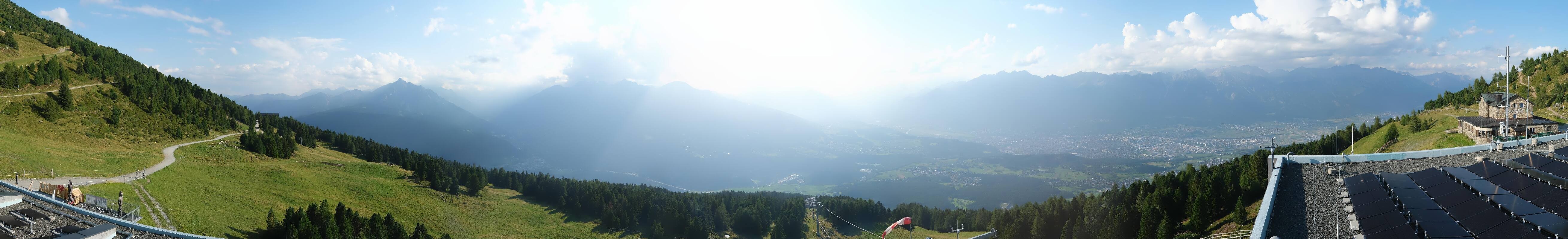 Archiv Foto Webcam Patscherkofel - Blick auf Innsbruck