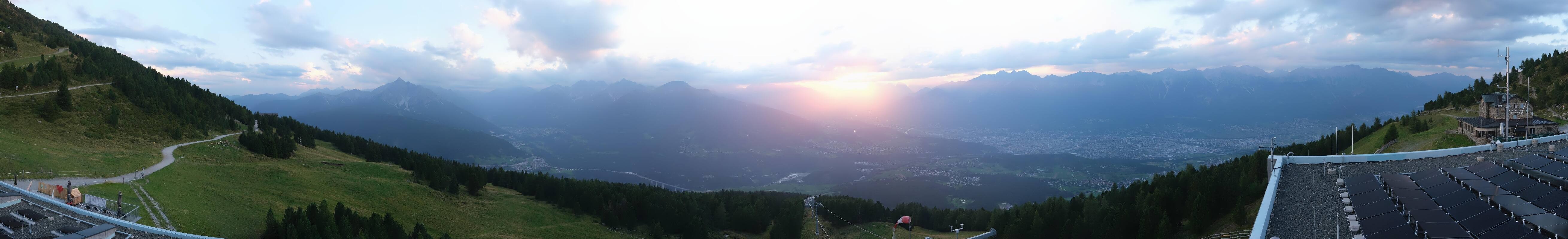 Archiv Foto Webcam Patscherkofel - Blick auf Innsbruck