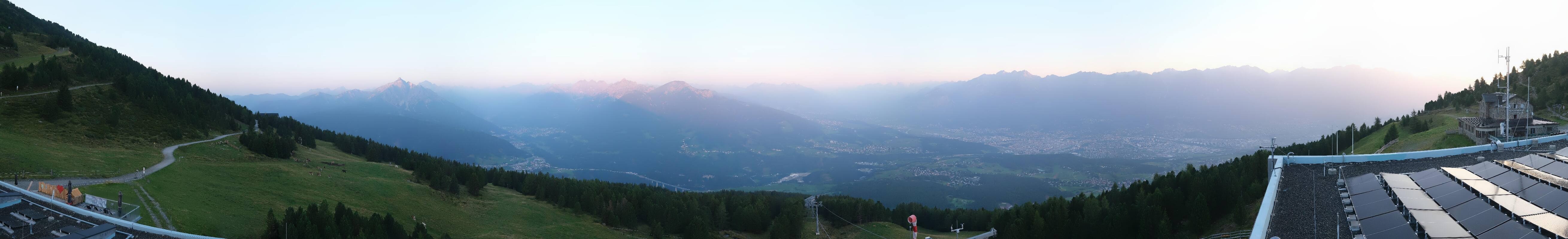 Archiv Foto Webcam Patscherkofel - Blick auf Innsbruck