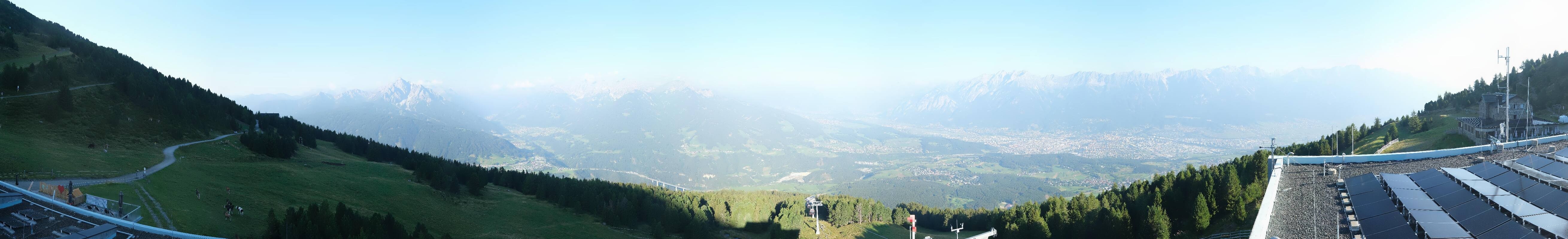 Archiv Foto Webcam Patscherkofel - Blick auf Innsbruck