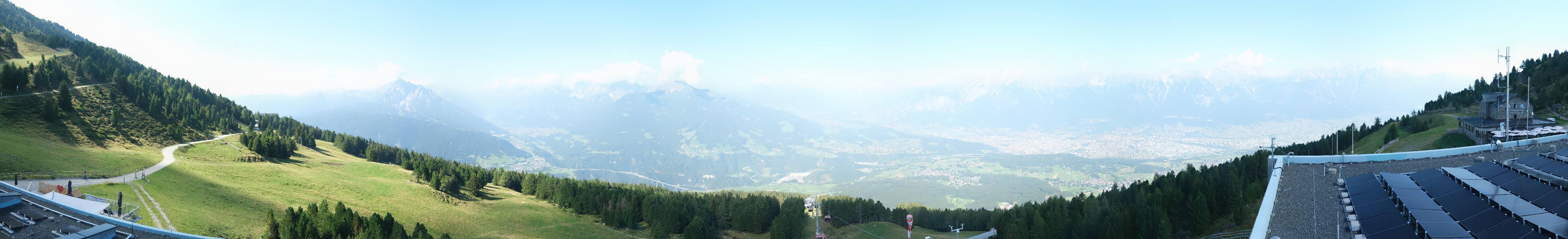 Archiv Foto Webcam Patscherkofel - Blick auf Innsbruck