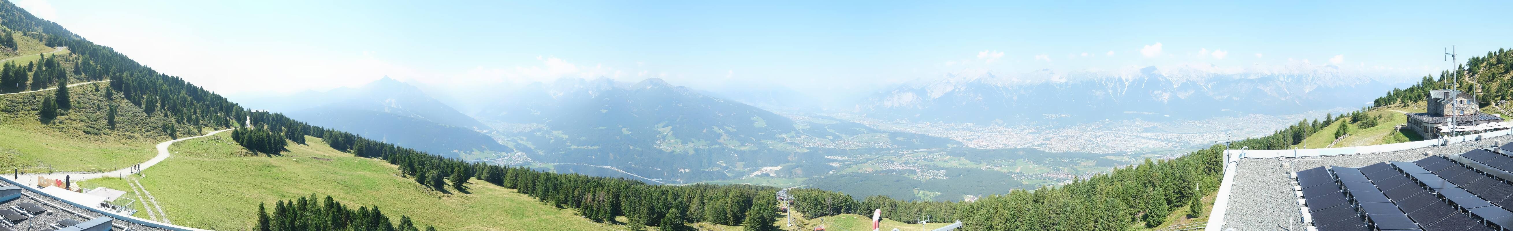 Archiv Foto Webcam Patscherkofel - Blick auf Innsbruck
