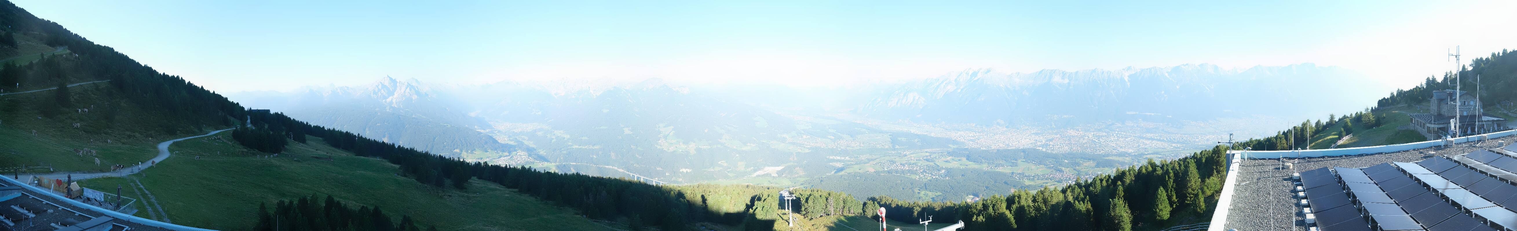 Archiv Foto Webcam Patscherkofel - Blick auf Innsbruck