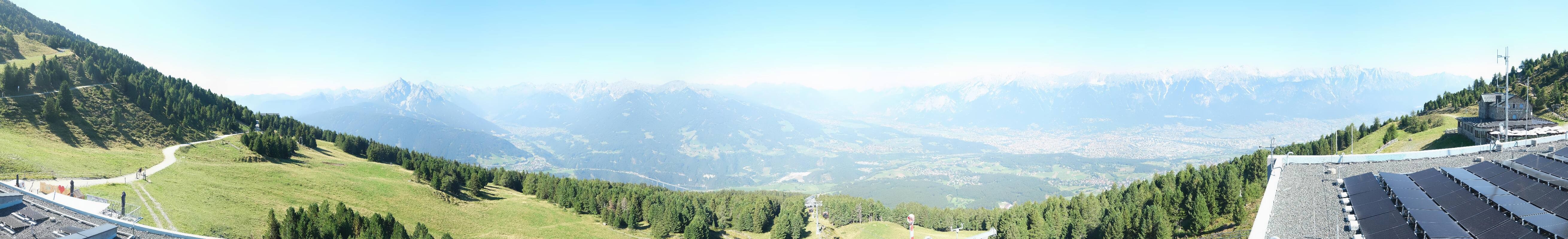 Archiv Foto Webcam Patscherkofel - Blick auf Innsbruck