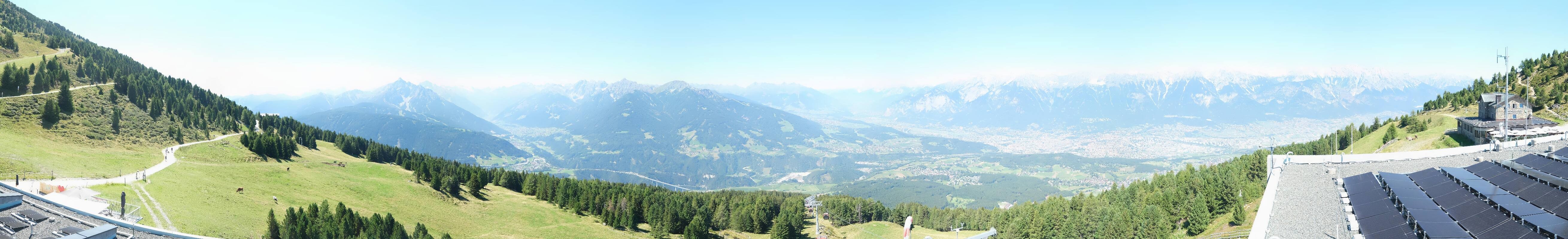 Archiv Foto Webcam Patscherkofel - Blick auf Innsbruck