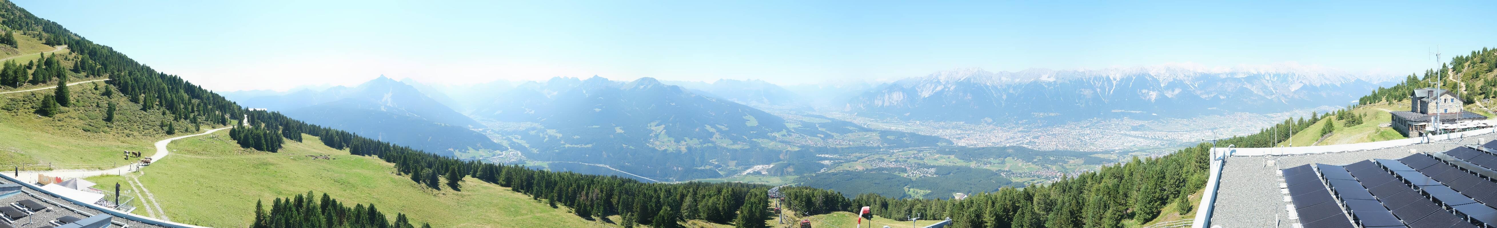 Archiv Foto Webcam Patscherkofel - Blick auf Innsbruck