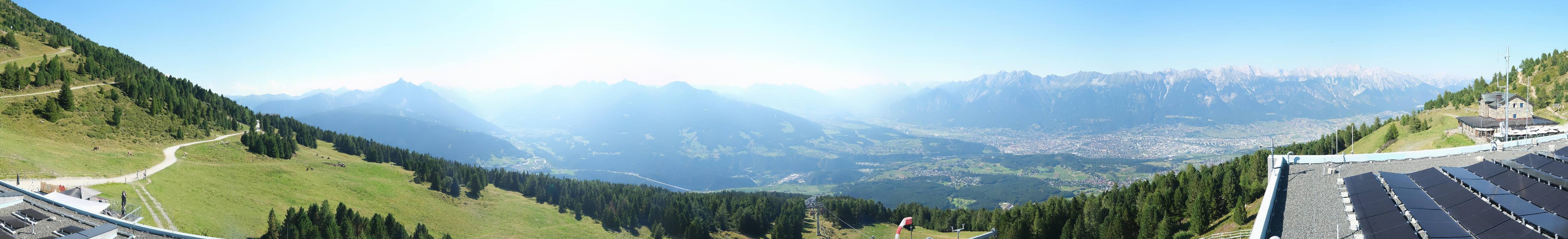 Archiv Foto Webcam Patscherkofel - Blick auf Innsbruck
