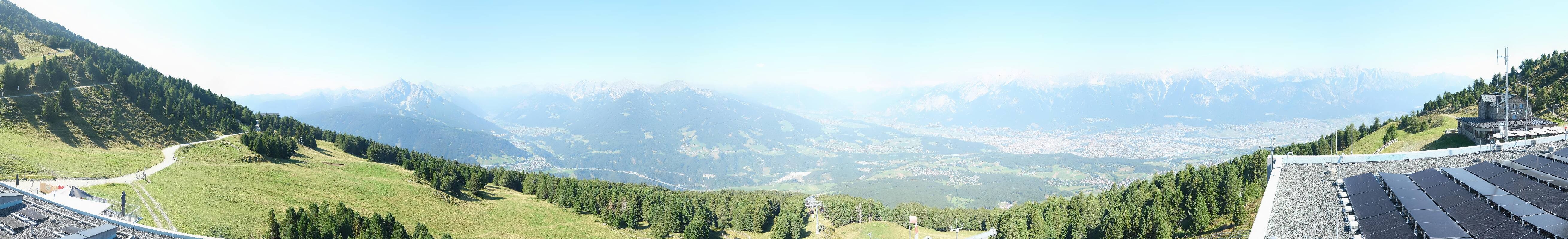 Archiv Foto Webcam Patscherkofel - Blick auf Innsbruck