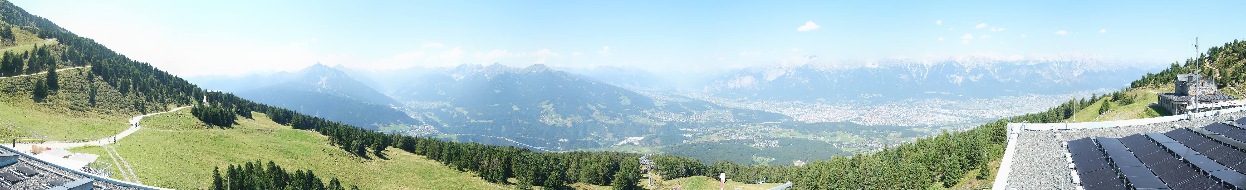 Archiv Foto Webcam Patscherkofel - Blick auf Innsbruck