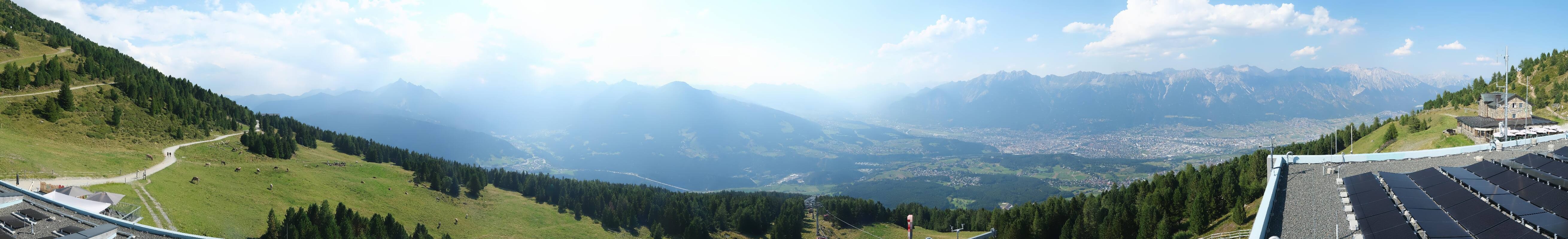 Archiv Foto Webcam Patscherkofel - Blick auf Innsbruck