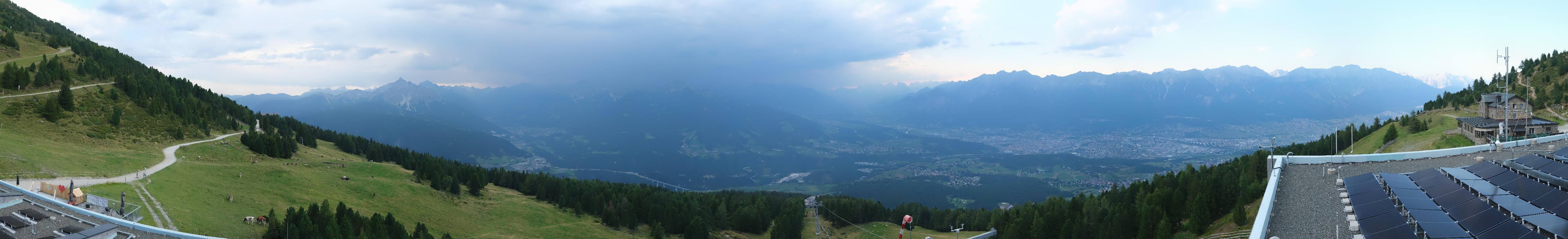 Archiv Foto Webcam Patscherkofel - Blick auf Innsbruck