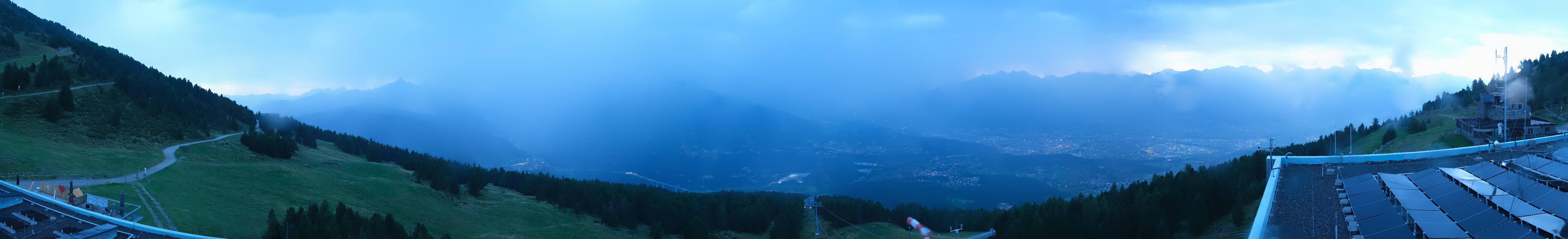 Archiv Foto Webcam Patscherkofel - Blick auf Innsbruck