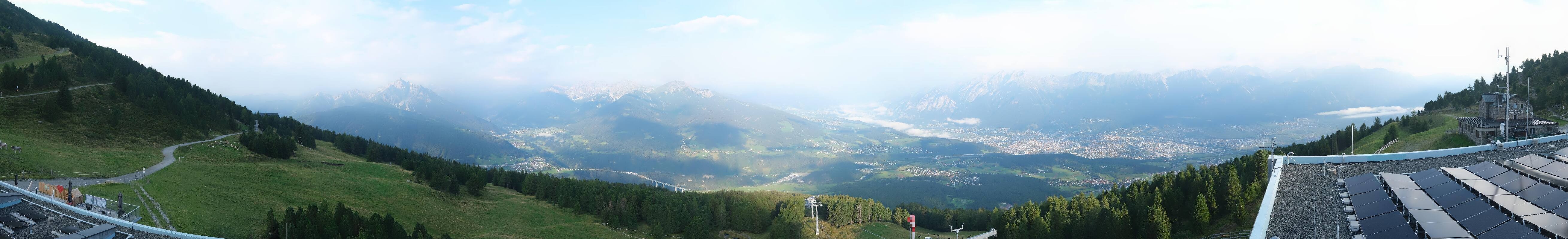 Archiv Foto Webcam Patscherkofel - Blick auf Innsbruck