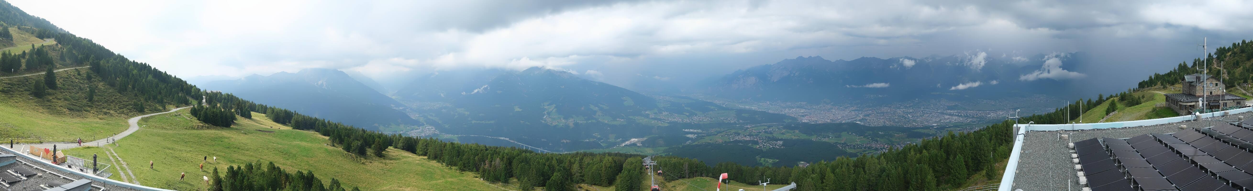 Archiv Foto Webcam Patscherkofel - Blick auf Innsbruck