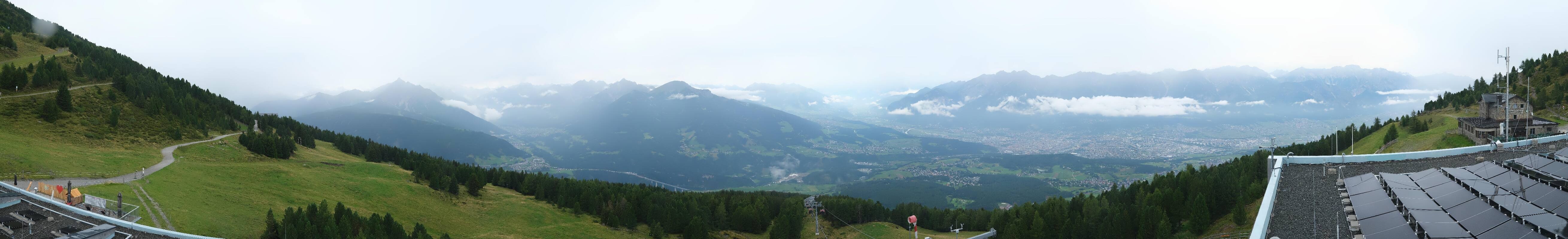 Archiv Foto Webcam Patscherkofel - Blick auf Innsbruck