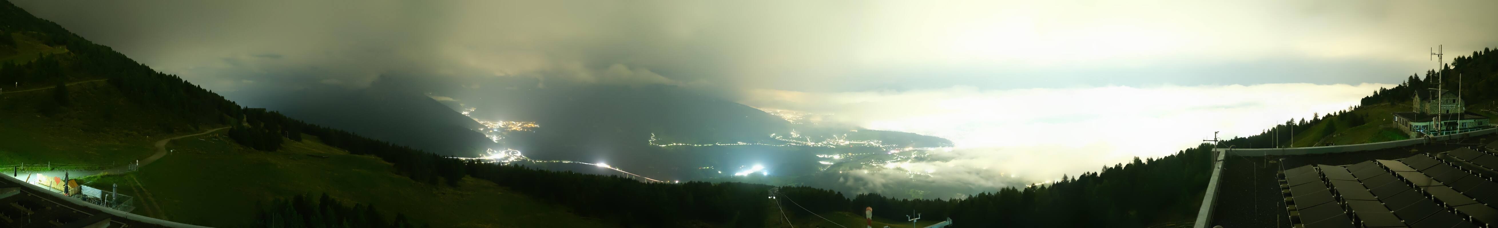 Archiv Foto Webcam Patscherkofel - Blick auf Innsbruck