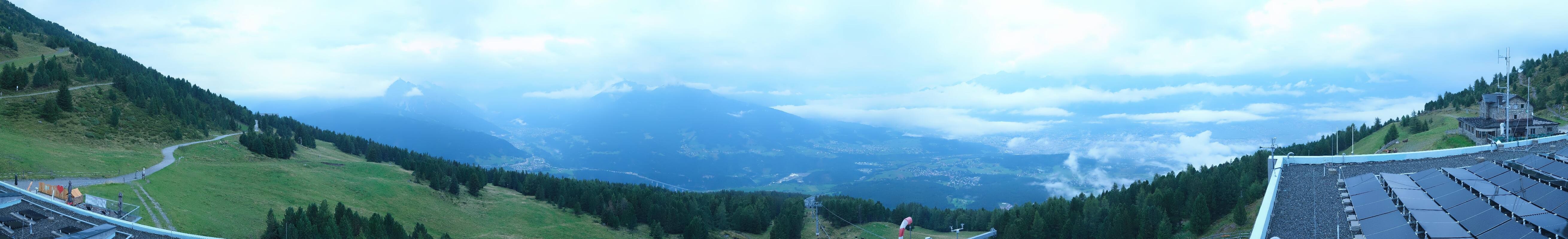 Archiv Foto Webcam Patscherkofel - Blick auf Innsbruck
